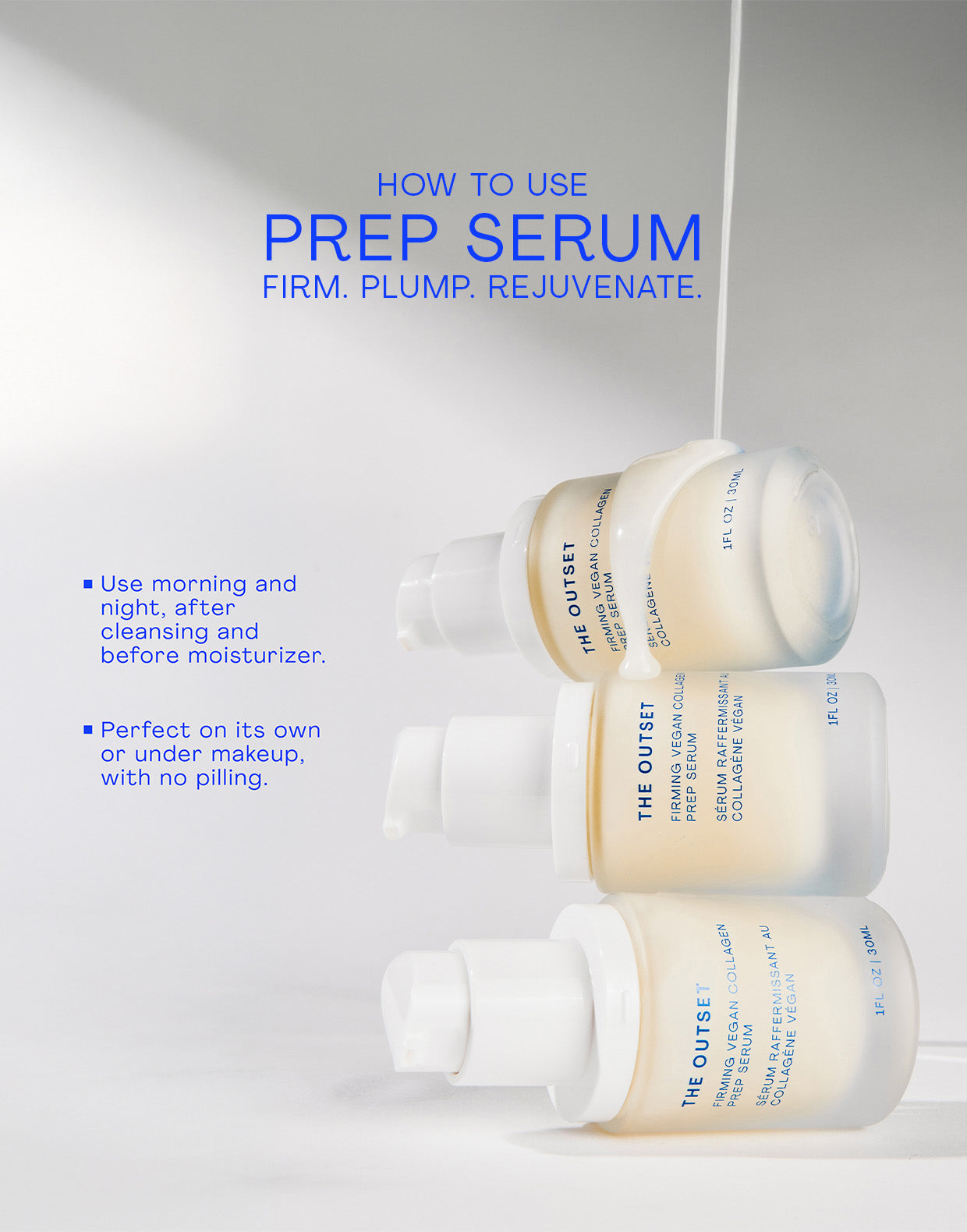 THE OUTSET COLLAGEN PREP SERUM 2本セット Firming Vegan Collagen Prep Serum Mini – The Outset